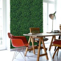 Costway Künstliches Pflanzenwand künstliche Buchsbaum-Teile 50 x 50 cm Grün