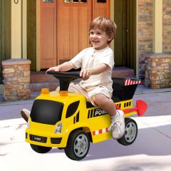Costway Kinder LKW mit Kippeimer & abnehmbarer Schaufel für Kinder im Alter von 18–36 M. Gelb