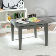quadratischer Kindertisch wetterfester strapazierfähiger Spieltisch Grau 64,5 cm x 64,5 cm-1