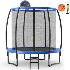 φ 244 cm Outdoor-Trampolin Outdoor-Trampolin mit Basketballkorb