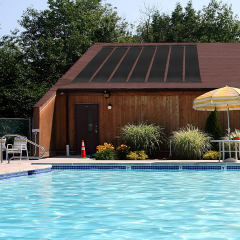 Schwimmbeckenheizung 600 x 75 cm Solarkollektorplatten für 25800 L Unterirdische und Oberirdische Pools
