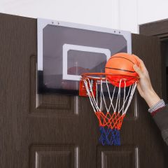 Costway Basketballkorb Basketball-Set Kinder Backboard mit Ring und Netz 45 x 30 cm