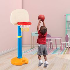 Costway Basketballkorb mit Ständer für Kinder Basketballständer Basketballanlage mit Griff für Innen- & Außen
