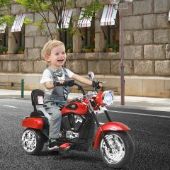 Costway Chopper-Style Motorrad Elektromotorrad Kindermotorrad Motorrad 91 x 48 x 64 cm Rot + Schwarz