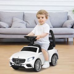 Costway Mercedes Benz Rutschauto Schiebeauto für Kleinkinder Kinder Rutschauto 68 x 31,5 x 42,5 cm Weiß