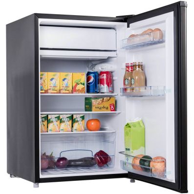 Kühlschrank mit Gefrierfach 123 L Gefrierkombination Schwarz 52 x