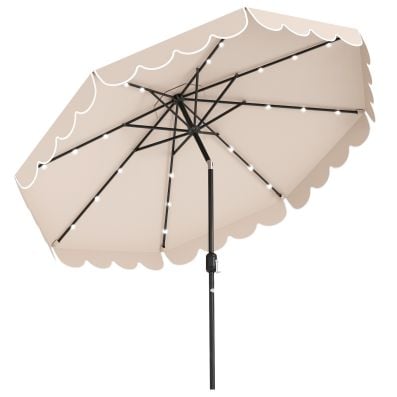 Sonnenschirm 300 Cm Knickbar Mit Kurbel