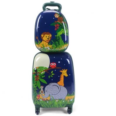 2 tlg Kofferset Reisegepäck Kindergepäck 16'' Koffer + 12'' Rucksack