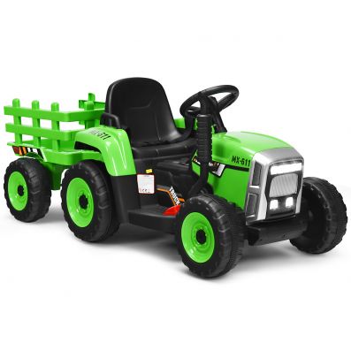 Trettraktor mit Anhänger, Werkzeug, Hupe, für Kinder ab 3 J., Metallra –  Palo24