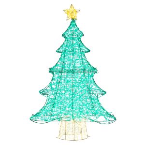 COSTWAY 170cm LED Weihnachtsbaum, beleuchtete Weihnachtsdeko