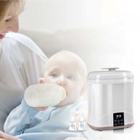 COSTWAY 3-in-1 Flaschenwärmer Babykostwärmer Baby Milchwärmer LED-Bildschirm Trocknen Erwärmen