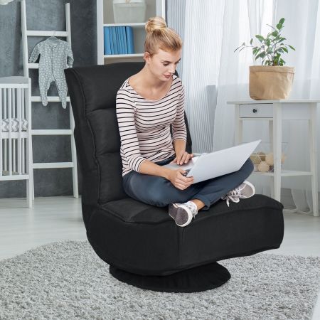 Gepolsterte Rückenstütze Versatile faltbarer Stuhl |Ergonomisches Design Floor Seating |Boden Stühle mit Rückenstütze for Erwachsene |Boden Couch for Meditation Video-Ga Zusehen Lesen Bodensessel 