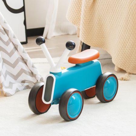 Costway Baby-Laufrad für Kinder Sicheres Fahrspielzeug Lauflernhilfe 48 x 24,5 x 37 cm Blau