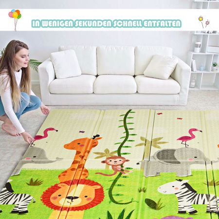 5er Set Krabbelmatte Schutzmatte Bodenmatte Spielmatte Bodenpuzzle für Kinder 