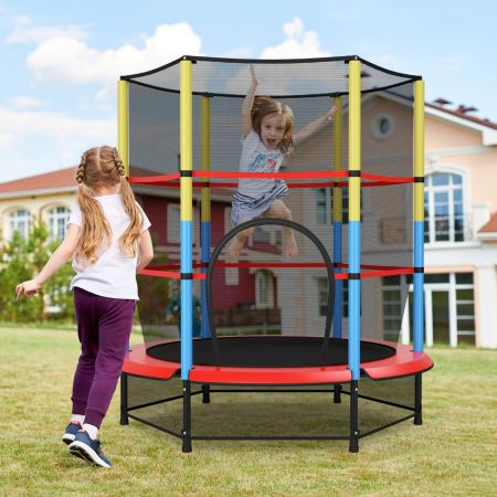 Spielzeug für draußen Indoor Outdoor Mini-Trampolin Kinder Hüpfkombination neu 