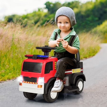 Costway Kinderauto Kinderfahrzeug Elektroauto Kinder Feuerwehrauto Elektrofahrzeug
