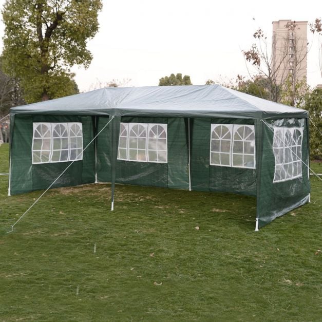 Gartenpavillon Partyzelt Bierzelt Pavillon Gartenzelt Hochzeit Festzelt  Zelt 3 x 6 m