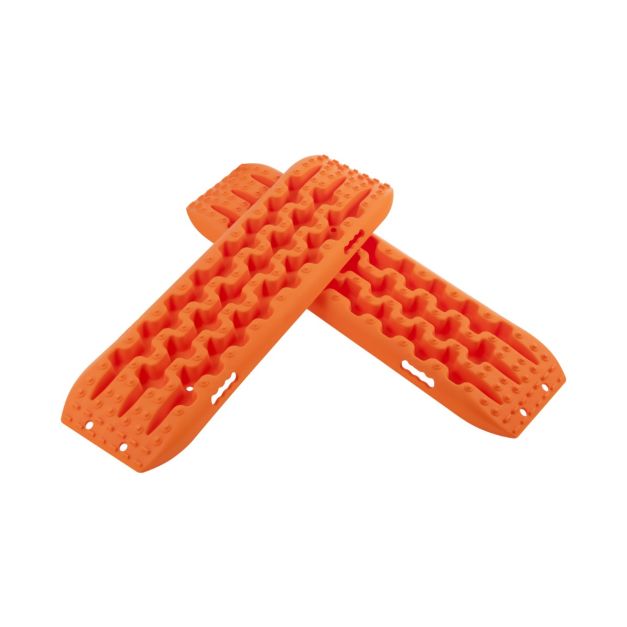2 Stücke Anfahrhilfe Sandbleche Offroad Reifenleiter für  Sand/Schlamm/Schnee 107 x 31 x 7 cm Orange - Costway
