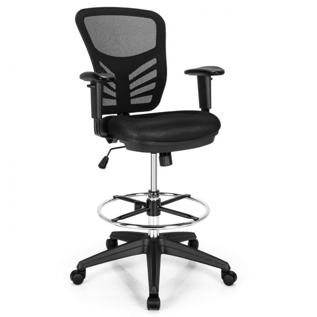 Bürostuhl Drehstuhl mit Rollen Höhenverstellbarer Stuhl mit