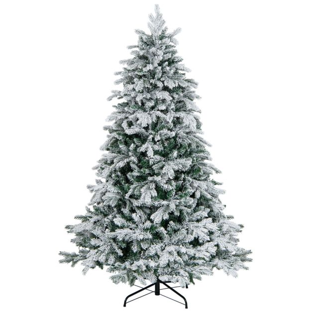 180 cm Künstlicher Weihnachtsbaum mit Beleuchtung & 260 LEDs in Warmweiß -  Costway