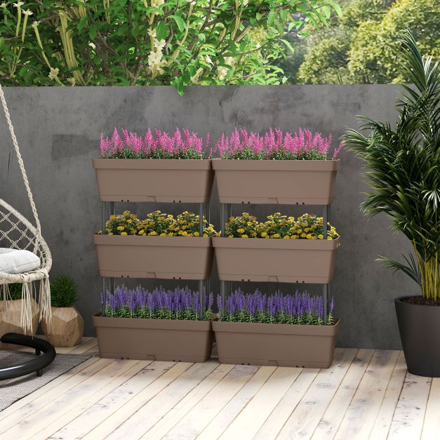 blumenkasten standardmaße Pflanzkübel | Polyrattan | Säule | 30x30x55cm main image 0