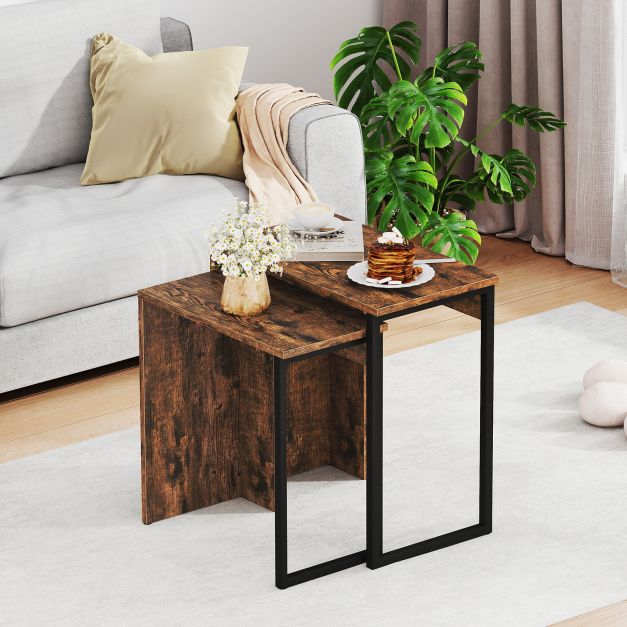 Tisch Fuer Bett Vintage Beistelltisch Aus Bambus  Couchtisch / Sofatisch  Mit Schublade, Hellbraun