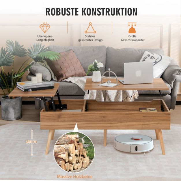 bambus campingtisch faltbar Bambus-Campingtisch klappbar & hhenverstellbar