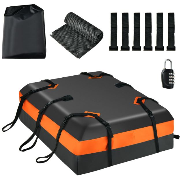 Dachgepäcktasche für alle Fahrzeuge Dachbox mit 450 L Fassungsvermögen -  Costway