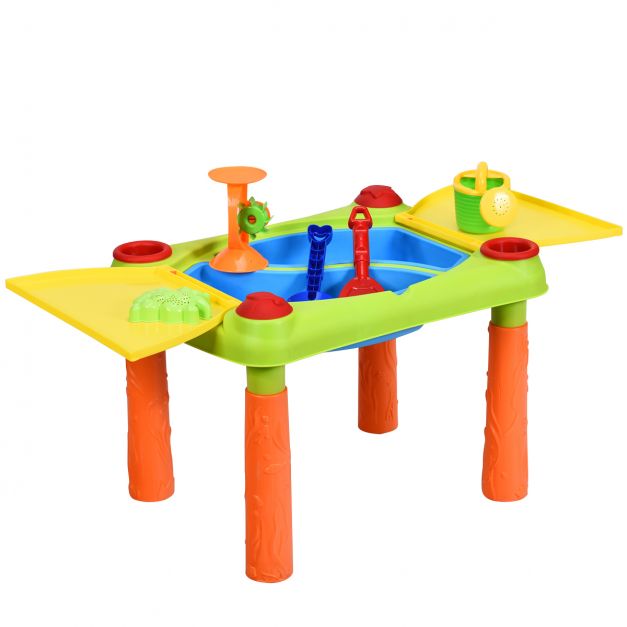 2in1 Sand und Wasser Spieltisch Spielzeug Sandspieltisch Wasserspieltisch Tisch 