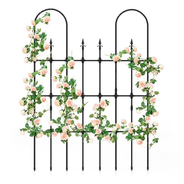 2 Stck Rankgitter Metall Rankhilfe Spalier Fr Zimmerpflanzen & Garten   Robustes Pflanzengitter Fr Rosen, Tomaten &