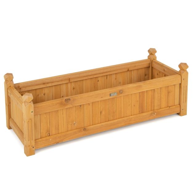 blumenkasten 60 x 15 RECTO 60 Rusty  Blumenkasten Outdoor 60x40x40 cm Naturschiefer Braun   CLIMAQUA