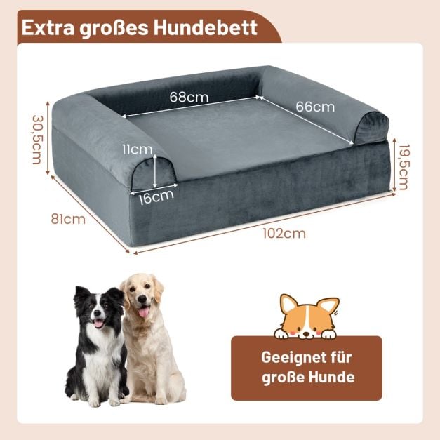 hundebett abwaschbar Wasserfest Orthopädisches Hundebett Sealand main image 1
