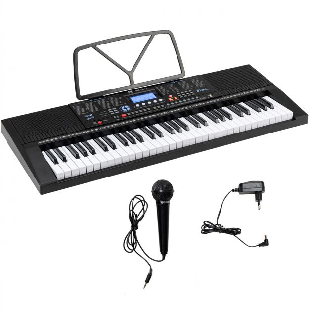 61 Tasten Digital E-Piano Klavier mit Mikrofon Spielzeug Kinder Keyboard 6 Musik 