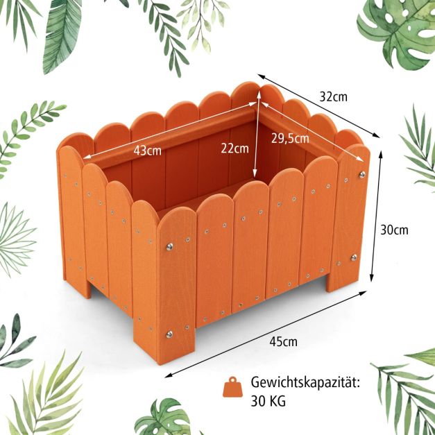 blumenstnder lang Lumaland Blumenstnder aus Bambus - 30 x 30 x 35,5 cm