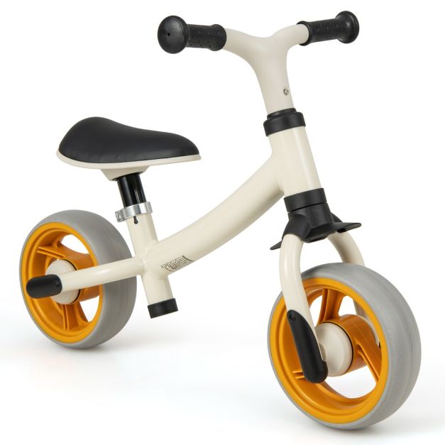 Kinder Laufrad ohne Pedal Hhenverstellbares Lauflernrad mit Begrenzter  Lenkung & 2 Rdern Wei - Costway