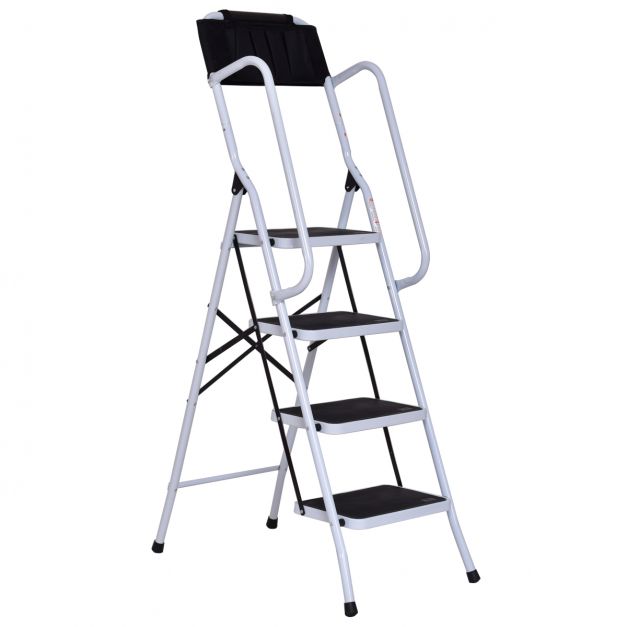 3 Stufen Leiter Aluminium Klapptritt Klappleiter Klappbar Trittleiter Leiter 1-3 Stufen Fußtritt SCA03P Leiter
