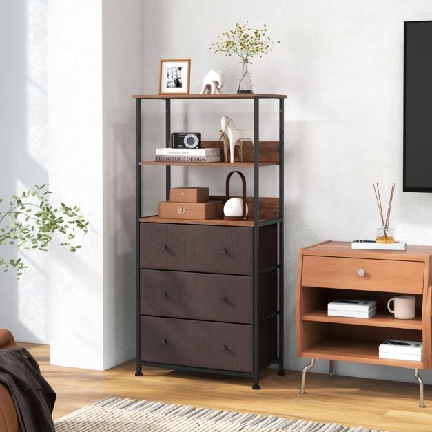 STILVORA Sideboard Schubladenkommode Mit Metallbeine,Beistellschrank