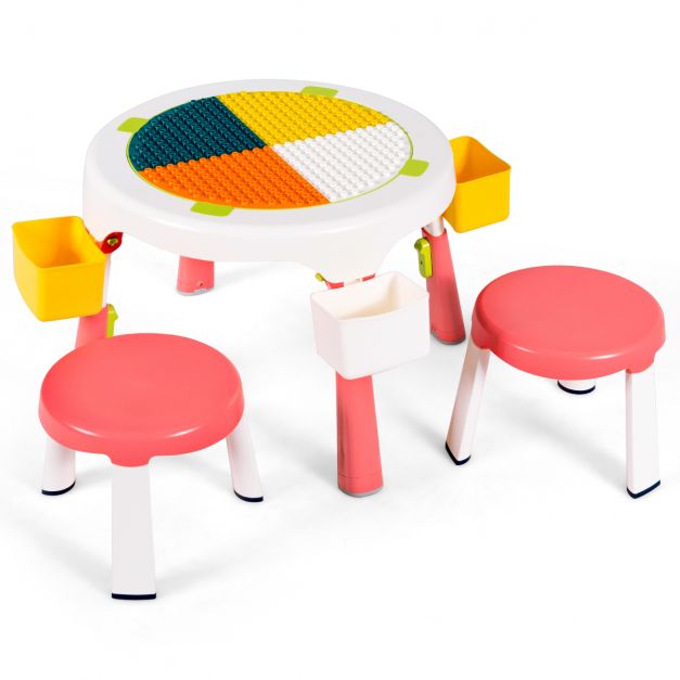 Baustein Spieltisch Multifunktionale Gebäude Tisch Kinderspielzeug Tisch wq 