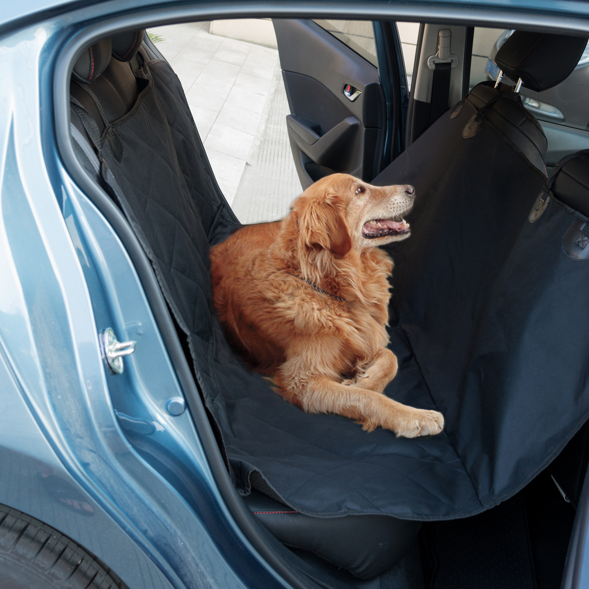 COSTWAY Hundedecke Auto Autoschutzdecke Automatten Auto-Sitzabdeckung Autoschutzdecke Rücksitzschutz wasserdicht rutschfest 
